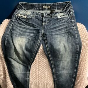 ZCO Women's Distressed Blue Skinny Jeans